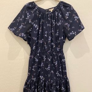 Rebecca Taylor Navy Floral Mini Dress